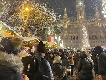 ウィーン市庁舎広場のクリスマスマーケット