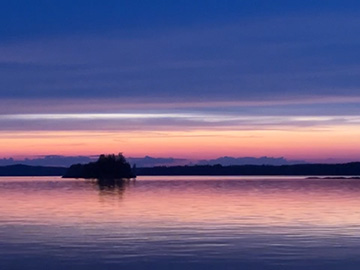 サヴォンリンナの美しい夕暮れ