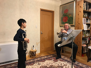 ラインホルト・フリードリヒ先生に初めてお会いして、レッスンをしていただいた時左