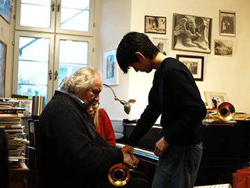 ラインホルト・フリードリヒ先生のレッスン左